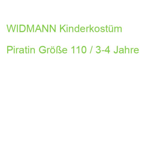 WIDMANN Kinderkostüm Piratin Größe 110 / 3-4 Jahre