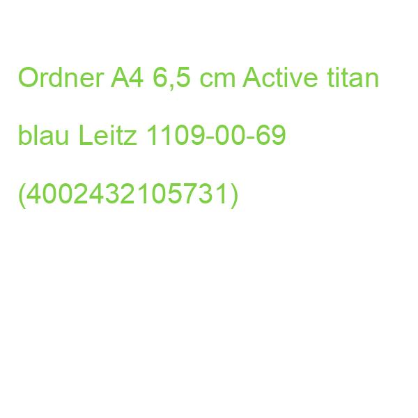 1109 Ordner Active Style A4 60 mm titan blau Leitz 1109-00-69 (4002432105731)