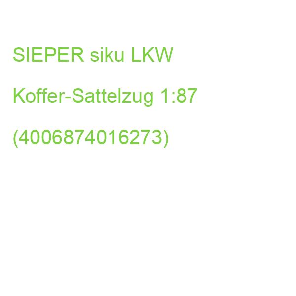 SIEPER siku LKW Koffer-Sattelzug 1:87 (4006874016273)