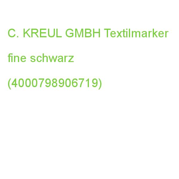 KREUL Textilmarker fine schwarz