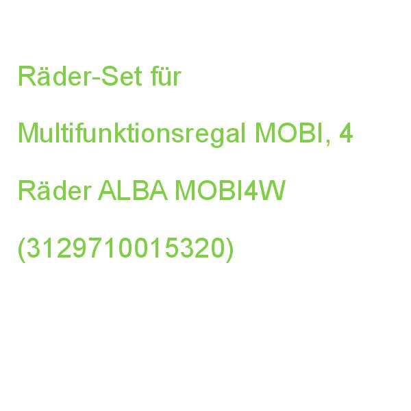 Räder-Set für Multifunktionsregal MOBI, 4 Räder ALBA MOBI4W (3129710015320)