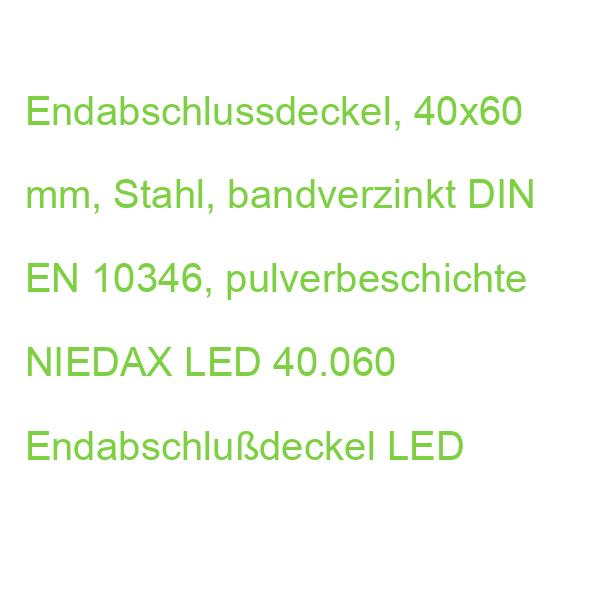 LED 40.060 R Endabschlußdeckel NIEDAX 4013339832835