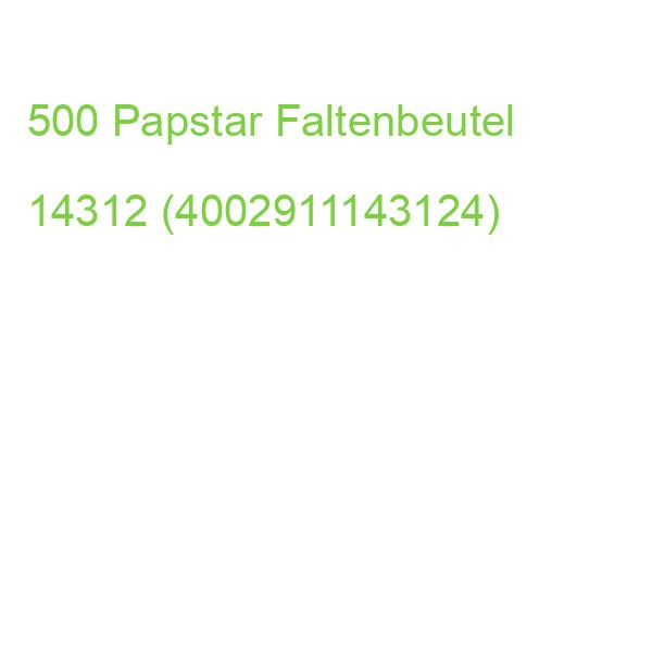 500 Papstar Butterbrottüten 14312 (4002911143124)