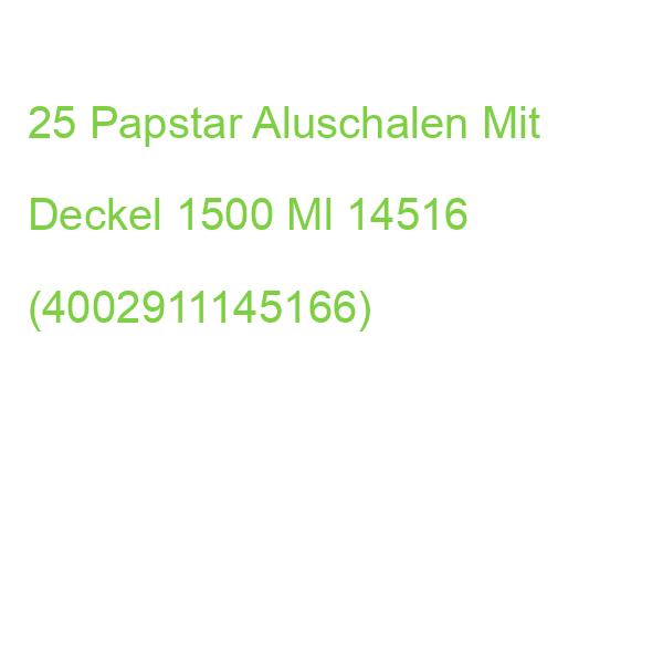 25 Starpak Aluschalen Mit Deckel 1500 Ml 14516 (4002911145166)