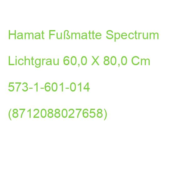 Hamat Fußmatte Spectrum Lichtgrau 60,0 X 80,0 Cm 573-1-601-014 (8712088027658)