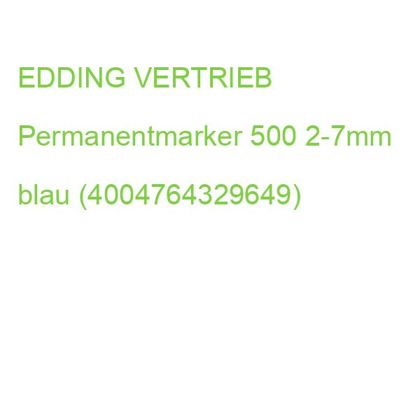 edding Permanentmarker 500 blau 2-7mm