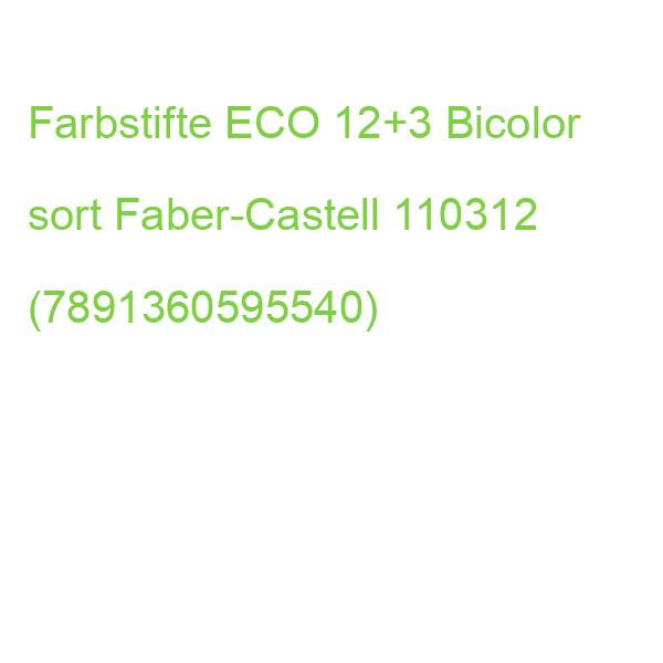 Farbstifte ECO + 3 Bicolor sortiert FABER CASTELL 110312 (7891360595540)