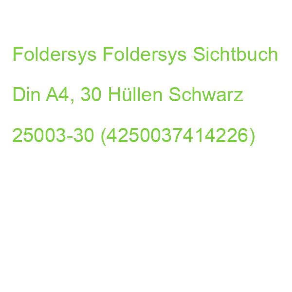 Foldersys Foldersys Sichtbuch Din A4, 30 Hüllen Schwarz, 1 St. 25003-30 (4250037414226)