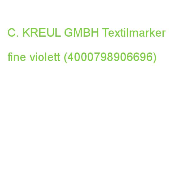 KREUL Textilmarker fine violett