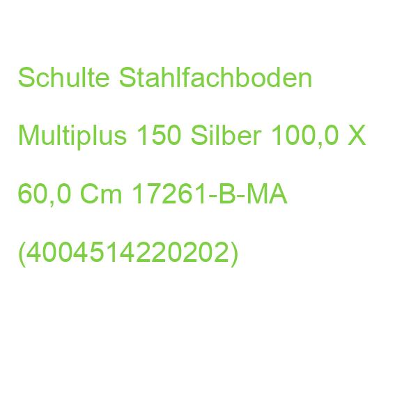 Schulte Stahlfachboden Multiplus 150 Silber 100,0 X 60,0 Cm 17261-B-MA (4004514220202)
