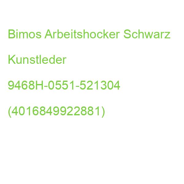 Bimos Arbeitshocker Schwarz Kunstleder 9468H-0551-521304 (4016849922881)