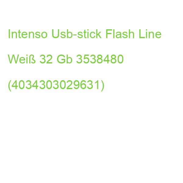 Intenso Usb-stick Flash Line Weiß 32 Gb 3538480 (4034303029631)