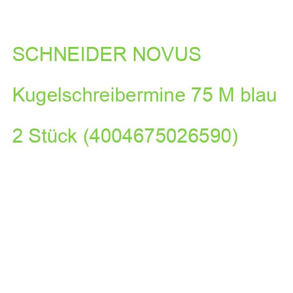 Schneider Kugelschreiberminen 75 M blau 2 Stück