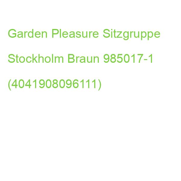 Garden Pleasure Sitzgruppe Stockholm, Braun Holz, 7-teilig 985017-1 (4041908096111)