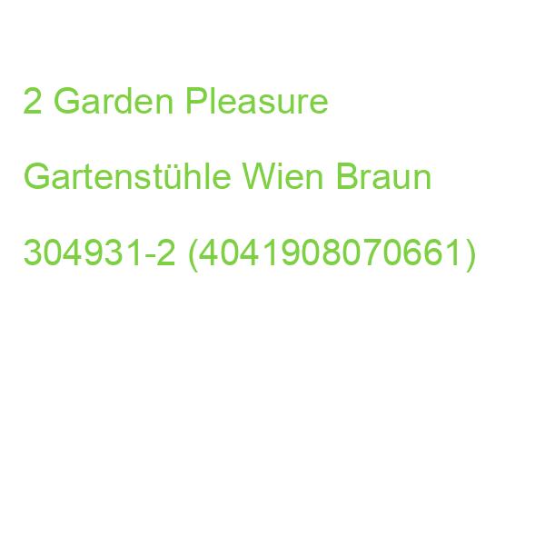 Garden Pleasure Gartenstühle Wien Braun, 2 St. 304931-2 (4041908070661)