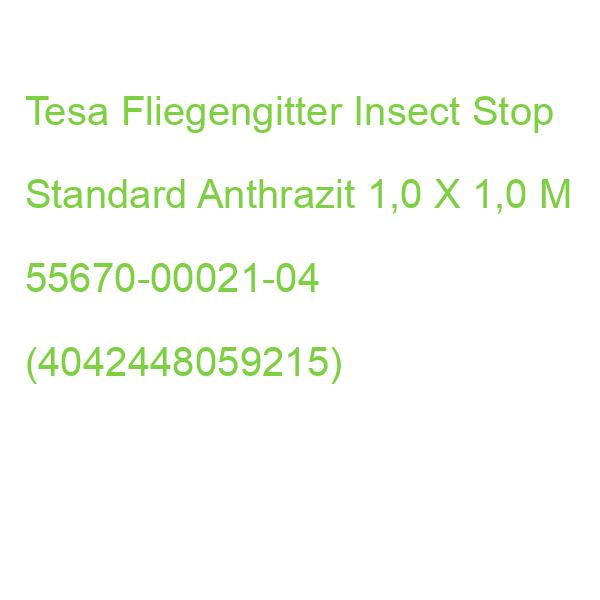 Tesa Fliegengitter Insect Stop Standard Anthrazit 1,0 X 1,0 M 55670-00021-04 (4042448059215)