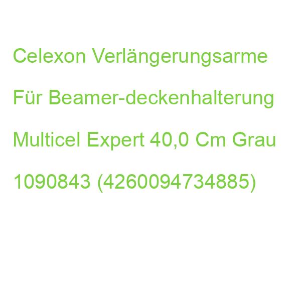 Celexon Verlängerungsarme Für Beamer-deckenhalterung Multicel Expert 40,0 Cm Grau 1090843 (4260094734885)