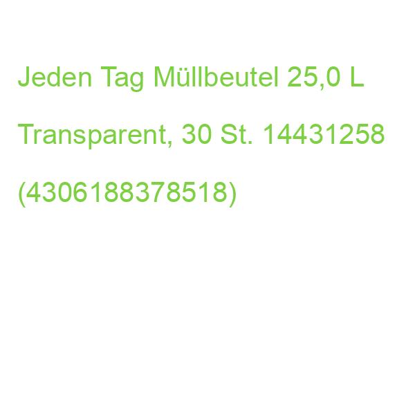 Jeden Tag Müllbeutel 25,0 L Transparent, 30 St. 14431258 (4306188378518)