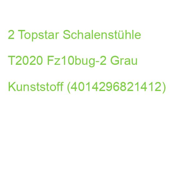 2 Topstar Schalenstühle T2020 Fz10bug-2 Grau Kunststoff (4014296821412)