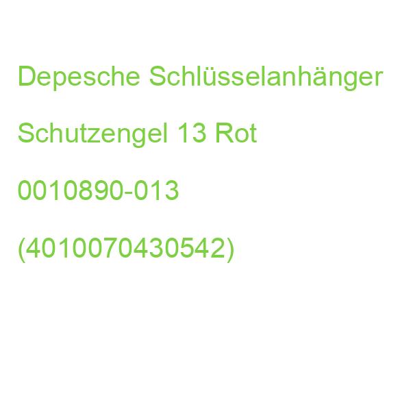 Depesche Schlüsselanhänger Schutzengel 13 Rot 0010890-013 (4010070430542)