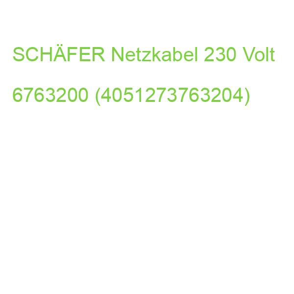 Netzkabel 230 Volt SCHÄFER B6763200 (4051273763204)