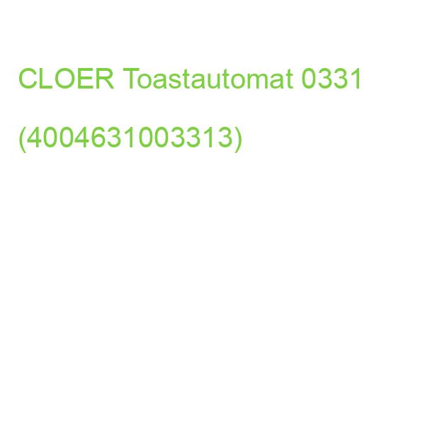 Toaster weiss CLOER Toastautomat 0331 (4004631003313)