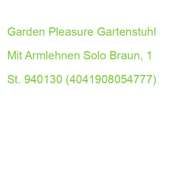 Garden Pleasure Gartenstuhl Mit Armlehnen Solo Braun, 1 St. 940130 (4041908054777)