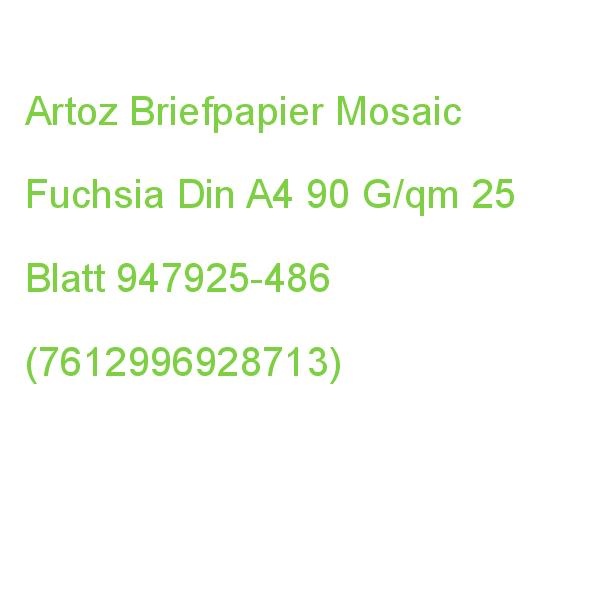 Artoz Briefpapier Mosaic Fuchsia Din A4 90 G/qm 25 Blatt 947925-486 (7612996928713)