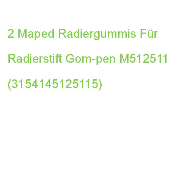 Maped Radiergummis Für Radierstift Gom-pen Weiß, 2 St. 512511 (3154145125115)
