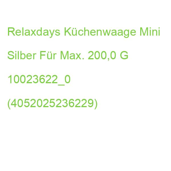 Relaxdays Taschenwaage Mini Silber Für Max. 200,0 G 10023622_0 (4052025236229)