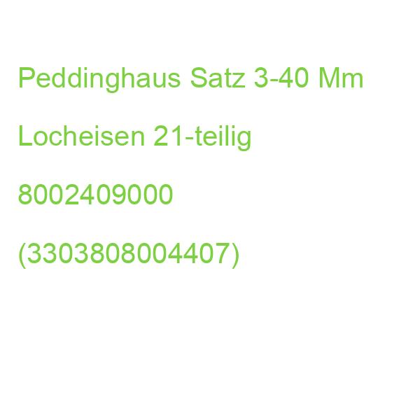 Peddinghaus Satz 3-40 Mm Locheisen 21-teilig 8002409000 (3303808004407)