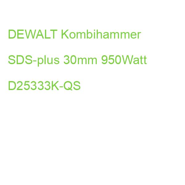 DEWALT Kombihammer SDS-plus 30mm 950Watt D25333K-QS