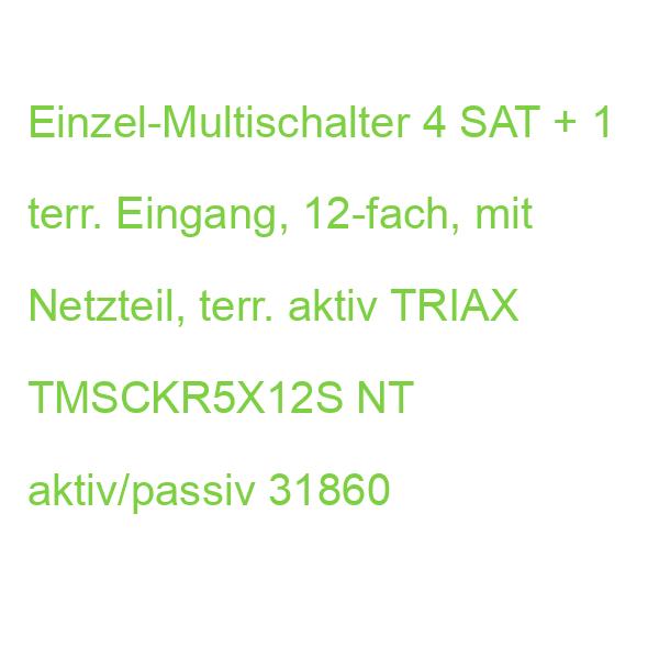 TMS/CKR 5x12S MS NT terr. aktiv/passiv TRIAX TMSCKR5X12S Multischalter mit 318603 (5702663186033)