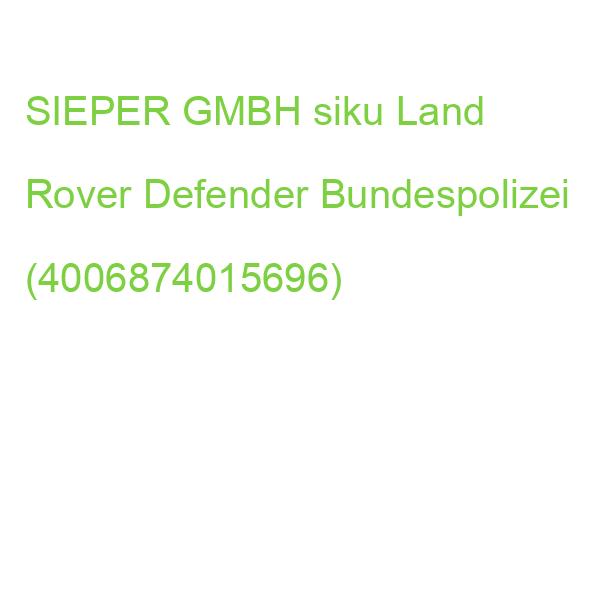 SIEPER siku Land Rover Defender Bundespolizei (4006874015696)