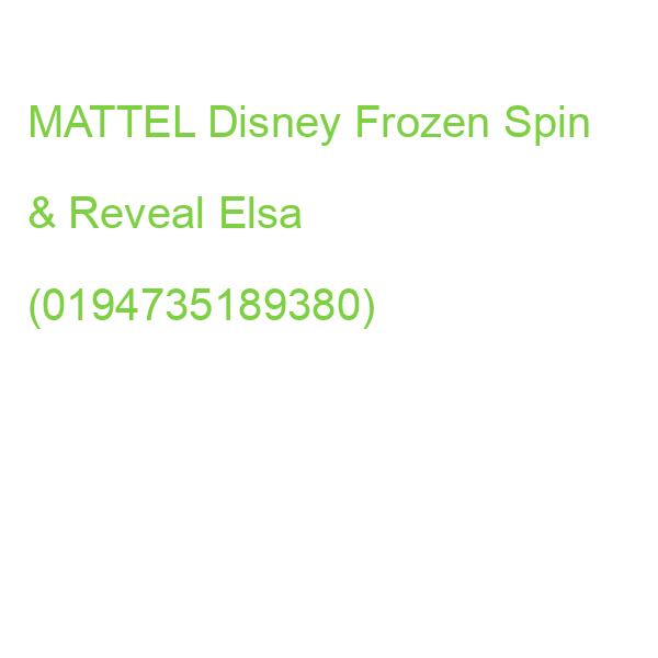 MATTEL Puppe Disney Frozen Spin & Reveal Elsa (0194735189380)