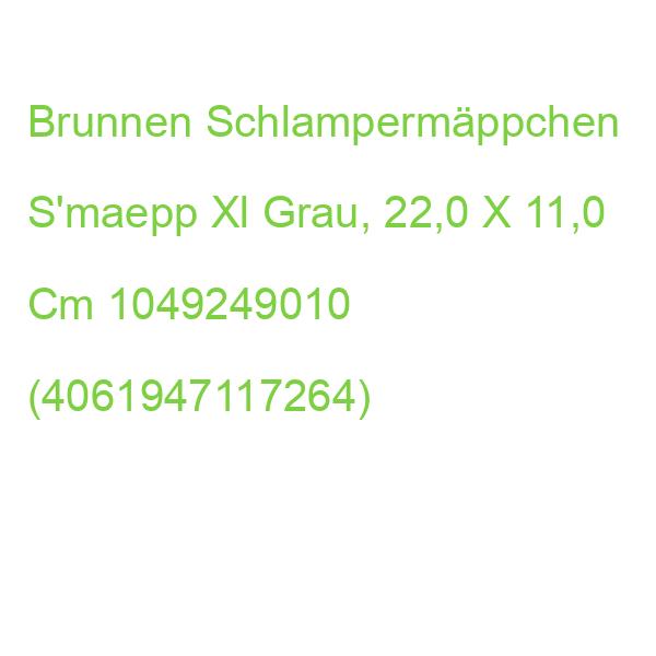 Brunnen Schlampermäppchen S'maepp Xl Grau, 22,0 X 11,0 Cm 1049249010 (4061947117264)