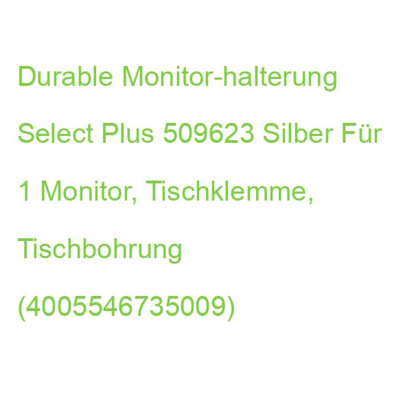 Durable Monitor-halterung Select Plus 509623 Silber Für 1 Monitor, Tischklemme, Tischbohrung (4005546735009)