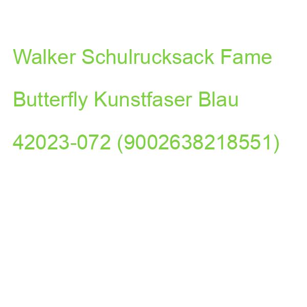 Walker Schulrucksack Fame Butterfly Kunstfaser Blau 42023-072 (9002638218551)