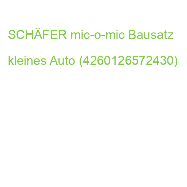 SCHÄFER mic-o-mic Bausatz kleines Auto (4260126572430)