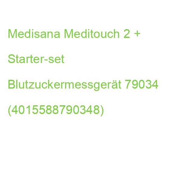 Medisana Meditouch 2 + Starter-set Blutzuckermessgerät 79034 (4015588790348)