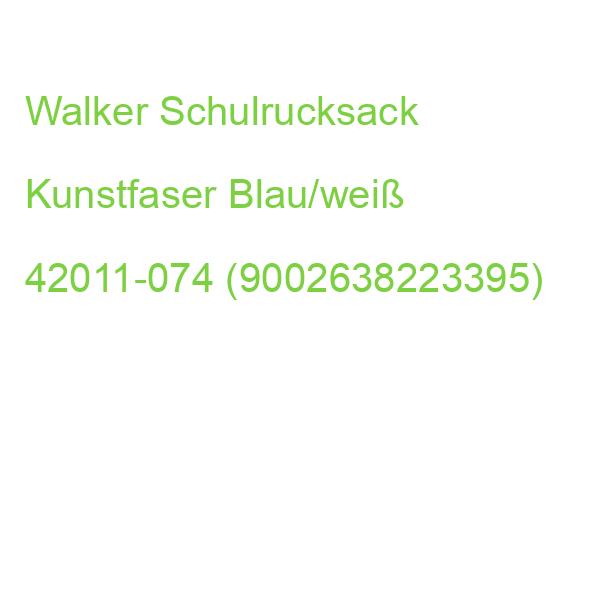 Walker Schulrucksack Kunstfaser Blau/weiß 42011-074 (9002638223395)