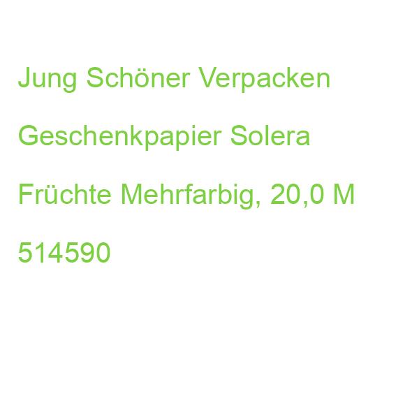 Jung Schöner Verpacken Geschenkpapier Solera Früchte Mehrfarbig, 20,0 M 514590
