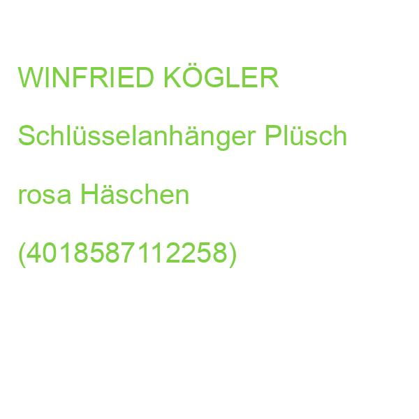 KÖGLER Plüsch-Schlüsselanhänger Häschen mit Kirschen rosa (4018587112258)