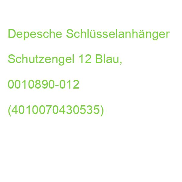 Depesche Schlüsselanhänger Schutzengel 12 Blau 0010890-012 (4010070430535)