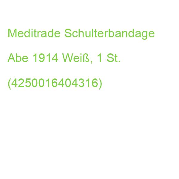 Meditrade Schulterbandage Abe 1914 Weiß, 1 St. (4250016404316)