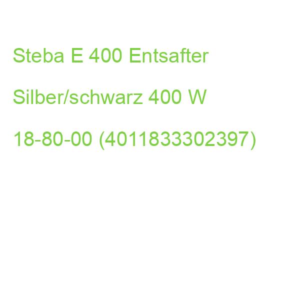 Steba E 400 Entsafter Silber/schwarz 400 W 18-80-00 (4011833302397)