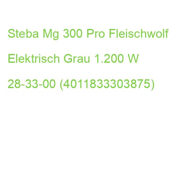Steba Mg 300 Pro Fleischwolf Elektrisch Grau 1.200 W 28-33-00 (4011833303875)