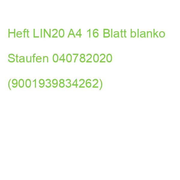 Heft LIN20 A4, 16 Blatt 90 g qm blanko Staufen 040782020 (9001939834262)