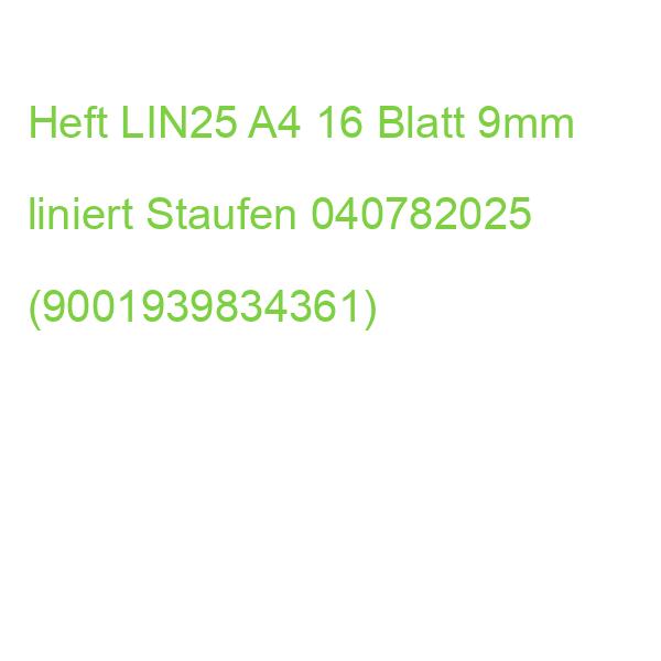 Heft LIN25 A4, 16 Blatt 90 g qm liniert mit Rand Staufen 040782025 (9001939834361)