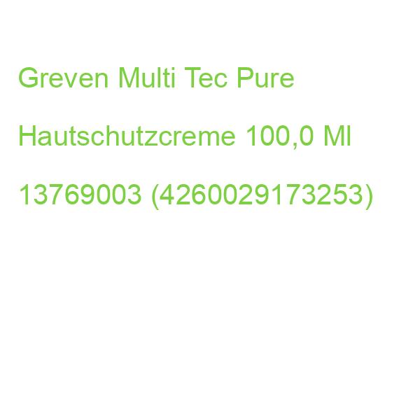 Greven Multi Tec Pure Hautschutzcreme 100,0 Ml 13769003 (4260029173253)